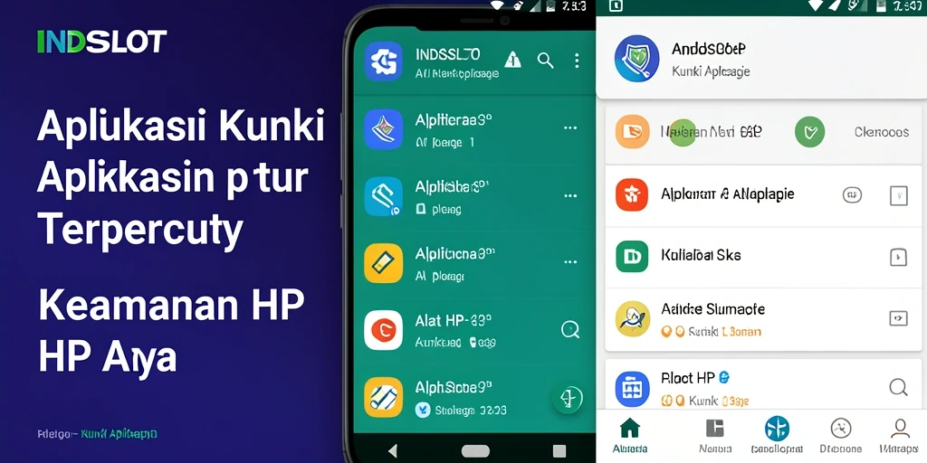 Antarmuka pengguna INDSLOT yang sederhana dan fungsional.