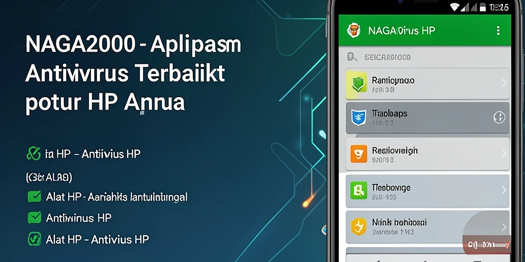 Antarmuka NAGA2000 menampilkan fungsi pemindaian Antivirus yang efektif.